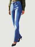 Straight Leg Jeans with Pockets - Trendsi - Flyclothing LLC