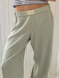 Elastic Waist Wide Leg Pants - Trendsi - Flyclothing LLC