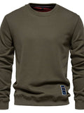 Men's Round Neck Long Sleeve Sweatshirt - Trendsi - Flyclothing LLC