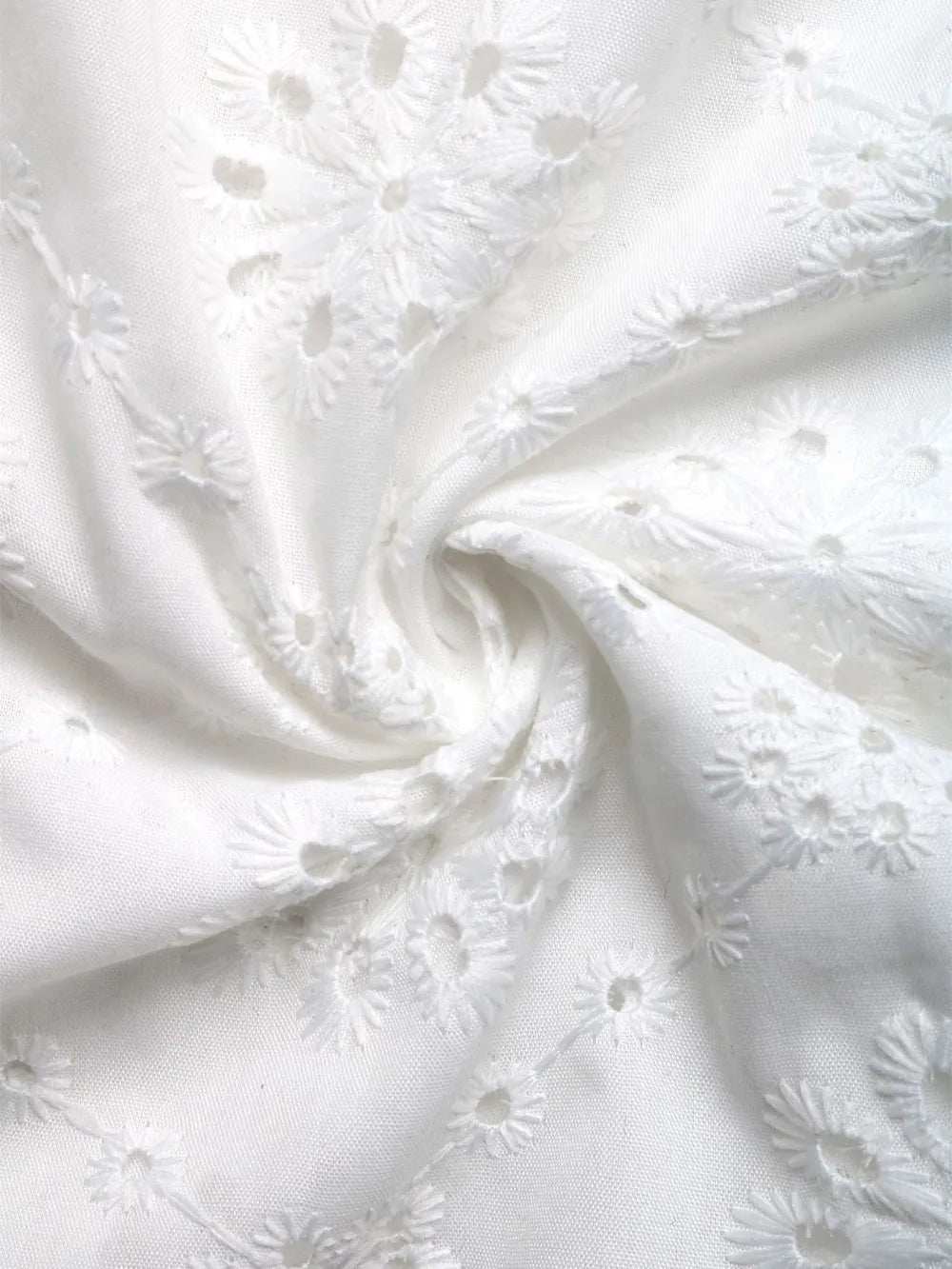 Perfee Eyelet Notched Ruffled Cap Sleeve Blouse - Trendsi - Flyclothing LLC