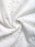 Perfee Eyelet Notched Ruffled Cap Sleeve Blouse - Trendsi - Flyclothing LLC