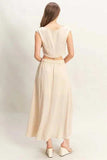HYFVE Sleeveless Top and Maxi Skirt Set - Trendsi - Flyclothing LLC