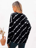 Striped Round Neck Long Sleeve T-Shirt - Trendsi - Flyclothing LLC