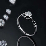 Moissanite 925 Sterling Silver Ring - Trendsi - Flyclothing LLC