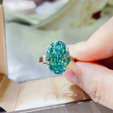 5 Carat Moissanite 925 Sterling Silver Ring - Trendsi - Flyclothing LLC