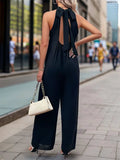 Tied Grecian Wide Leg Jumpsuit - Trendsi - Flyclothing LLC
