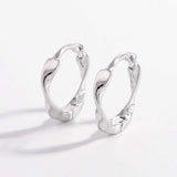 925 Sterling Silver Hoop Earrings - Trendsi - Flyclothing LLC