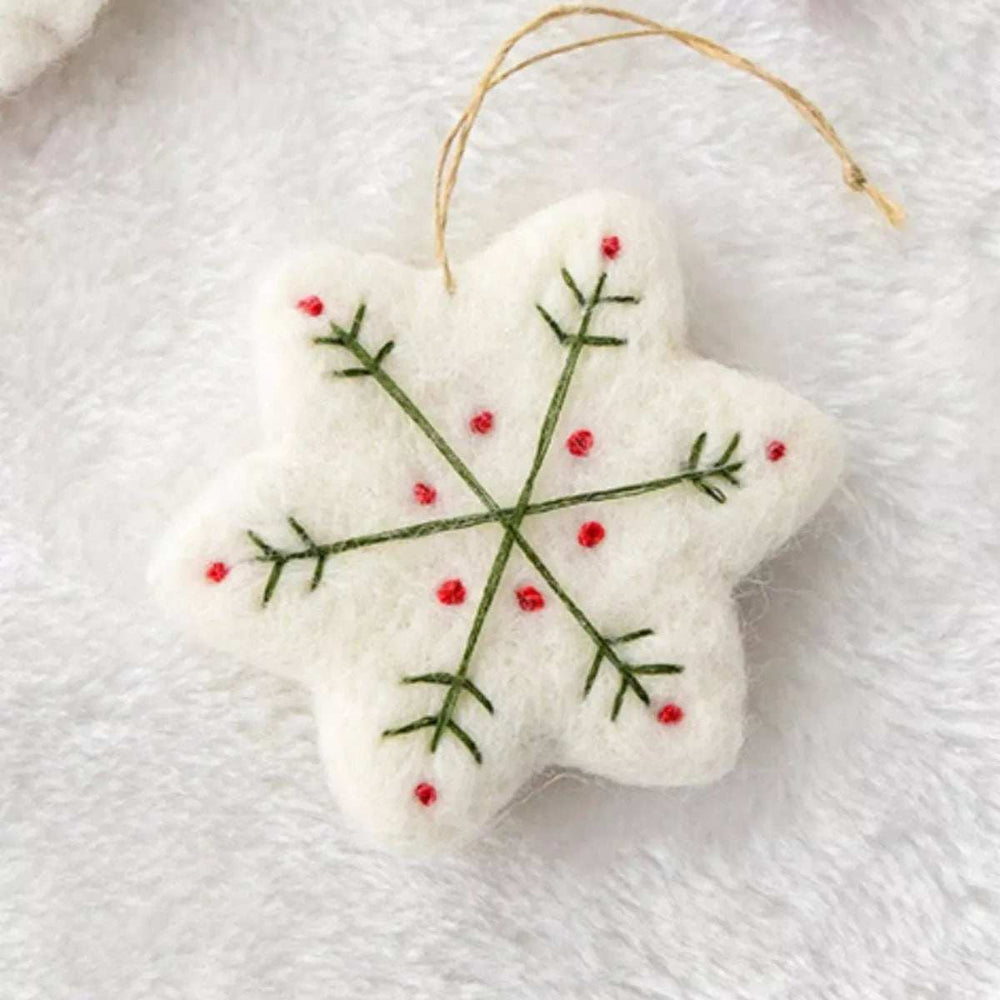 Christmas Felt Snowflake Ornament - Trendsi - Flyclothing LLC