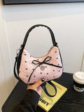 Printed Bow Shoulder Bag - Trendsi - Flyclothing LLC