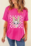 Rabbit Graphic Round Neck Short Sleeve T-Shirt - Trendsi - Flyclothing LLC