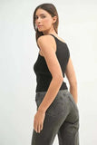 MABLE Ribbed Knit Tank - Trendsi - Flyclothing LLC