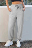 Drawstring Joggers with Pockets - Trendsi - Flyclothing LLC