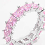 925 Sterling Silver Inlaid Zircon Ring - Trendsi - Flyclothing LLC