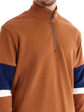 Men's Color Block Long Sleeve Polo - Trendsi - Flyclothing LLC