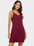 Scoop Neck Spaghetti Strap Lounge Dress - Trendsi - Flyclothing LLC