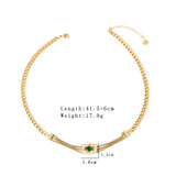 18K Gold-Plated Geometric Necklace - Trendsi - Flyclothing LLC