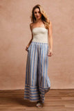 BiBi Striped Wide Leg Pants with Pockets - Trendsi - Flyclothing LLC