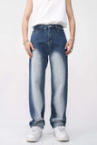 Men's Washed Straight Leg Jeans - Trendsi - Flyclothing LLC