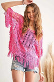 ADORA Fringe Hem Crochet Top - Trendsi - Flyclothing LLC