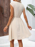 Lace Detail Surplice Cap Sleeve Mini Dress - Trendsi - Flyclothing LLC