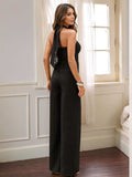 Halter Neck Wide Leg Jumpsuit - Trendsi - Flyclothing LLC