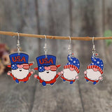 2 Pair Acrylic Gnome Earrings - Trendsi - Flyclothing LLC