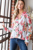 Heimish Full Size Multi Color Floral Blazers with Tunic Plus Size - Trendsi - Flyclothing LLC
