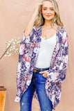 And The Why Floral Print Dolman Sleeve Kimono Cardigan - Trendsi - Flyclothing LLC