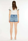 Kancan High Rise Release Hem Denim Shorts - Trendsi - Flyclothing LLC
