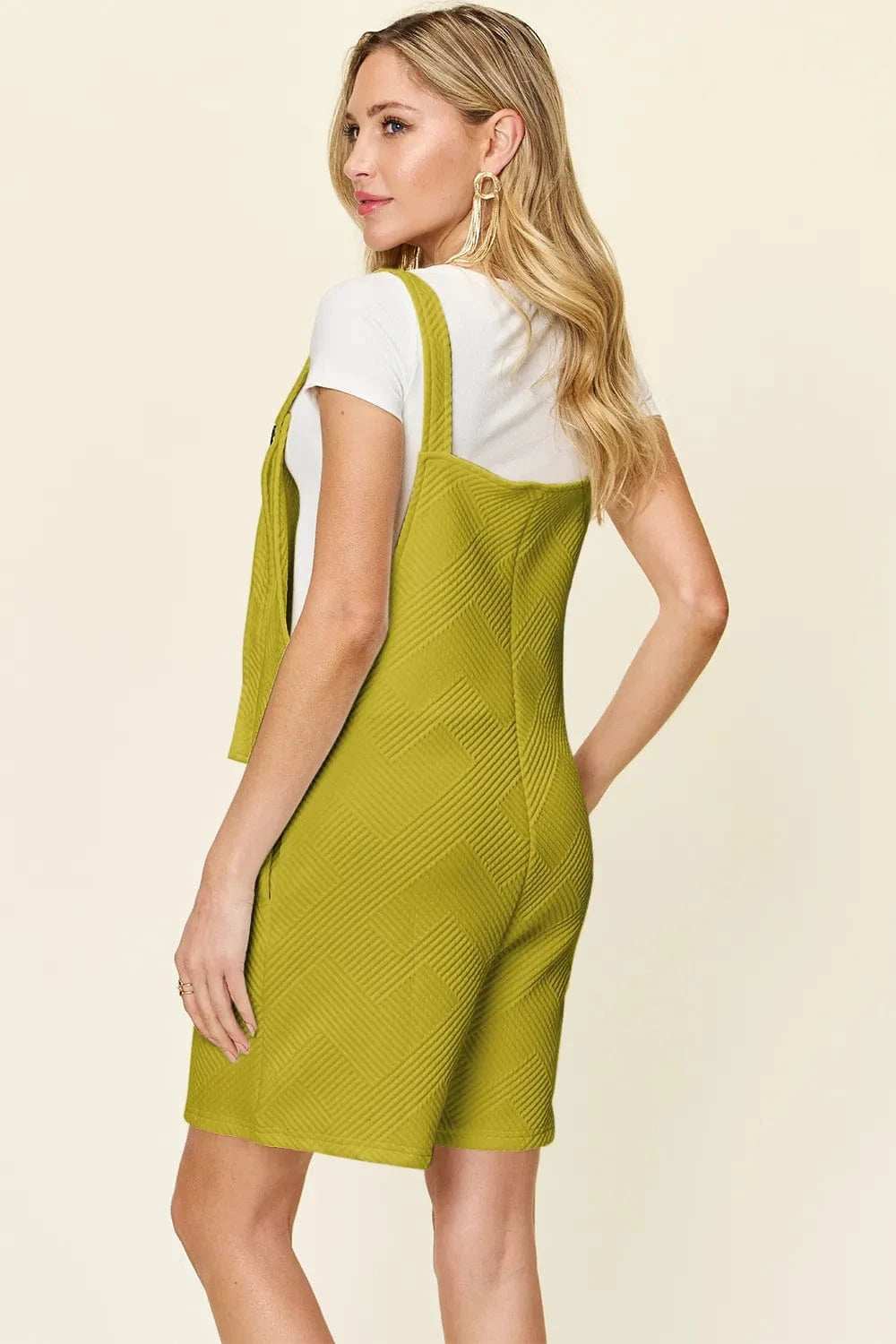 Double Take Full Size Texture Sleeveless Romper - Trendsi - Flyclothing LLC