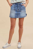 Annie Wear Cargo Denim Mini Skirt - Trendsi - Flyclothing LLC