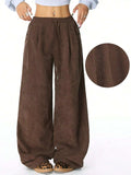 Drawstring Wide Leg Pants - Trendsi - Flyclothing LLC