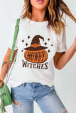 HOWDY WITCHES Round Neck Short Sleeve T-Shirt - Trendsi - Flyclothing LLC