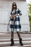 Double Take Full Size Plaid Button Up Lapel Collar Coat - Trendsi - Flyclothing LLC