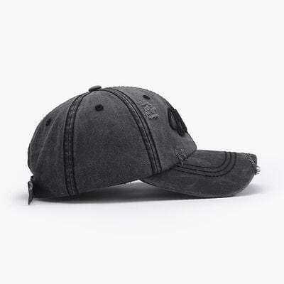 Embroidered Letter Cotton Baseball Cap - Trendsi - Flyclothing LLC