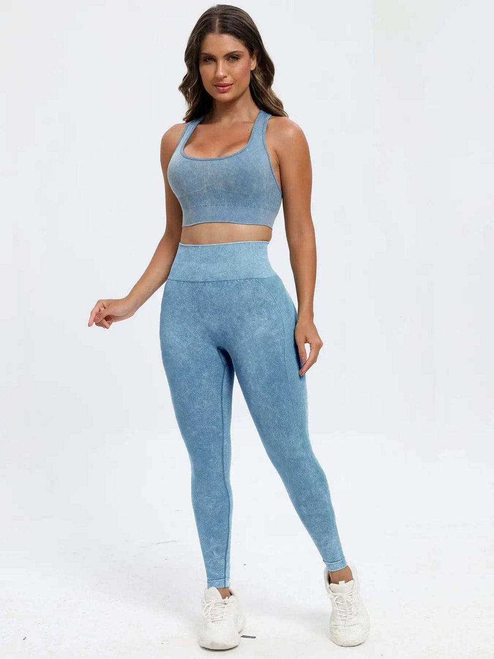 Scoop Neck Wide Strap Top and Pants Active Set - Trendsi - Flyclothing LLC