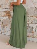Drawstring Wide Leg Pants with Pockets - Trendsi - Flyclothing LLC
