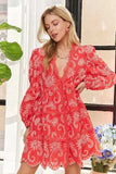 ADORA Puff Sleeve Floral Dress - Trendsi - Flyclothing LLC