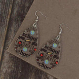 Acrylic Letter Teardrop Shape Earrings - Trendsi - Flyclothing LLC
