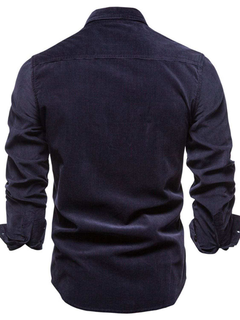 Men's Full Size Button Down Collared Neck Shirt Plus Size - Trendsi - Flyclothing LLC