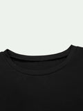 Round Neck Long Sleeve Cropped T-Shirt - Trendsi - Flyclothing LLC