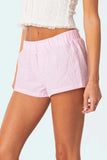 Plaid Elastic Waist Shorts - Trendsi - Flyclothing LLC
