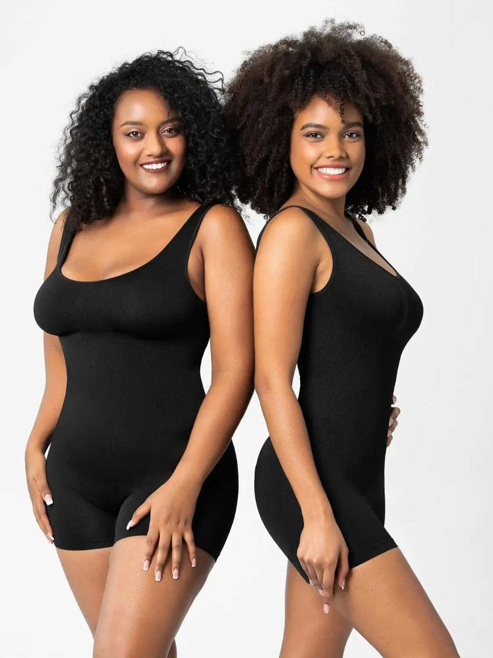 Scoop Neck Wide Strap Shaping Romper - Trendsi - Flyclothing LLC