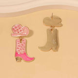 Cowgirl Boot and Hat Dangle Earrings - Trendsi - Flyclothing LLC