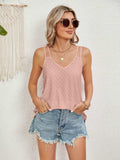 Florira Cutout Eyelet Tank - Trendsi - Flyclothing LLC