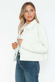 Snobbish Snap Down Long Sleeve PU Leather Jacket - Trendsi - Flyclothing LLC