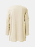 Full Size Round Neck Long Sleeve T-Shirt - Trendsi - Flyclothing LLC