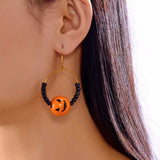 18K Gold-Plated Halloween Bead Earrings - Trendsi - Flyclothing LLC