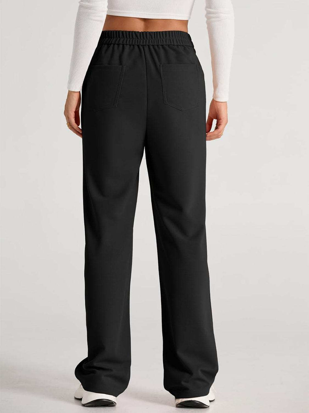 High Waist Wide Leg Pants - Trendsi - Flyclothing LLC