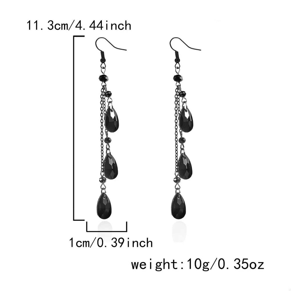 Halloween Teardrop Chain Dangle Earrings - Trendsi - Flyclothing LLC